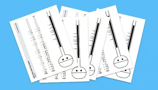 Otamatone Sheet Music Guides