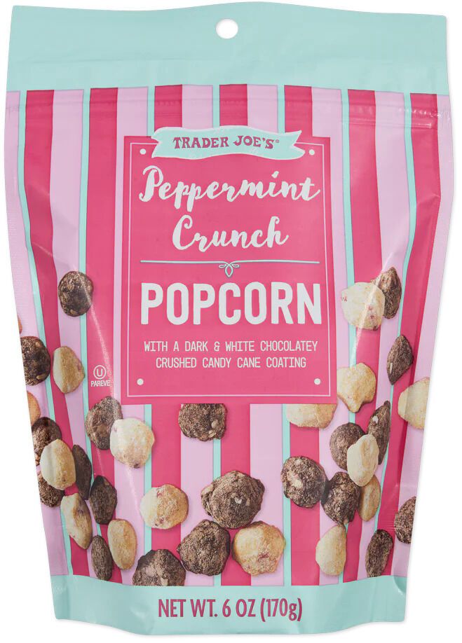 Seasonal Peppermint Crunch Popcorns