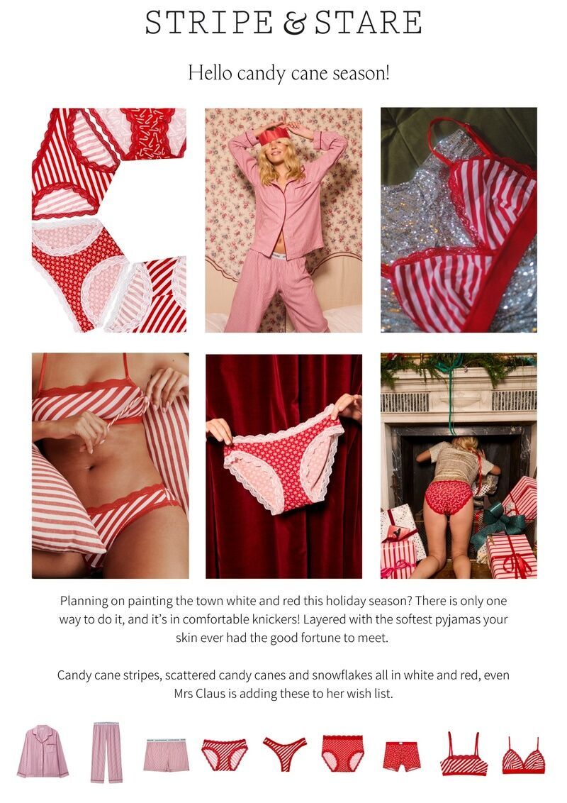 Festive Candy-Inspired Undergarments