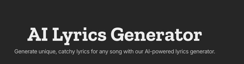 AI Lyric Generators