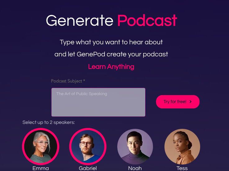 AI Podcast Generators