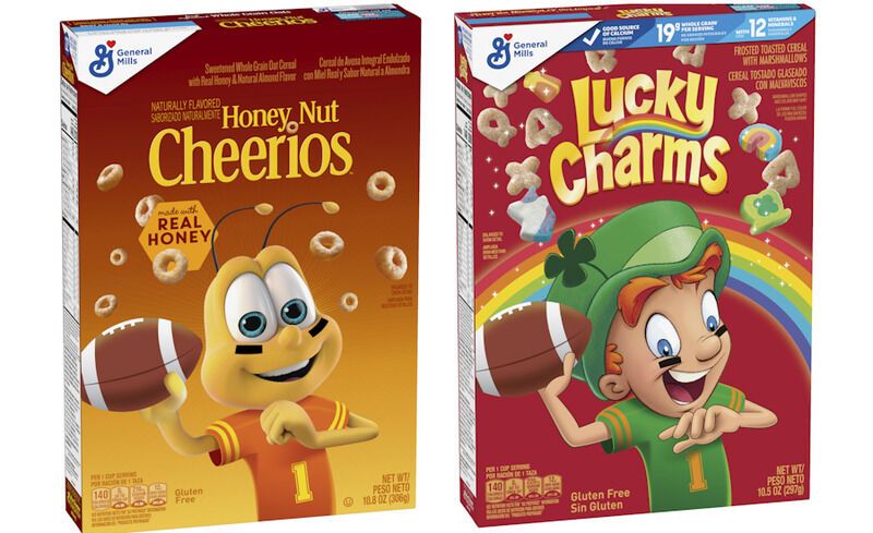 Football-Themed Cereal Packaging