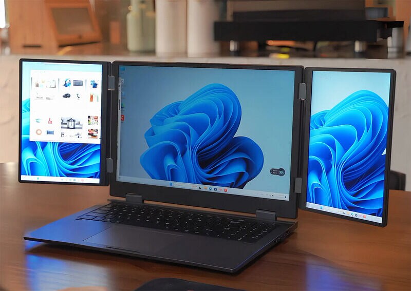 Immersive Triple-Display Laptops