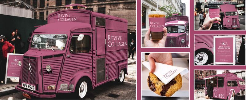 Mobile Collagen-Branded Trucks