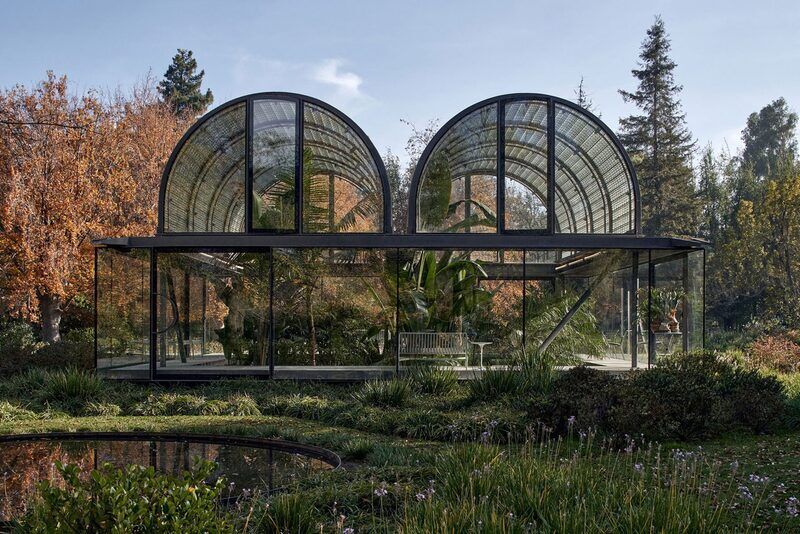 Vaulted Glass Roofed Greenhouses