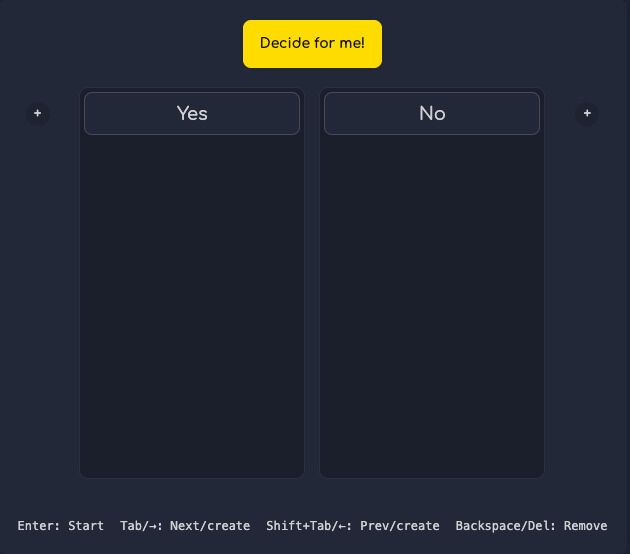 Randomized Decision Tools