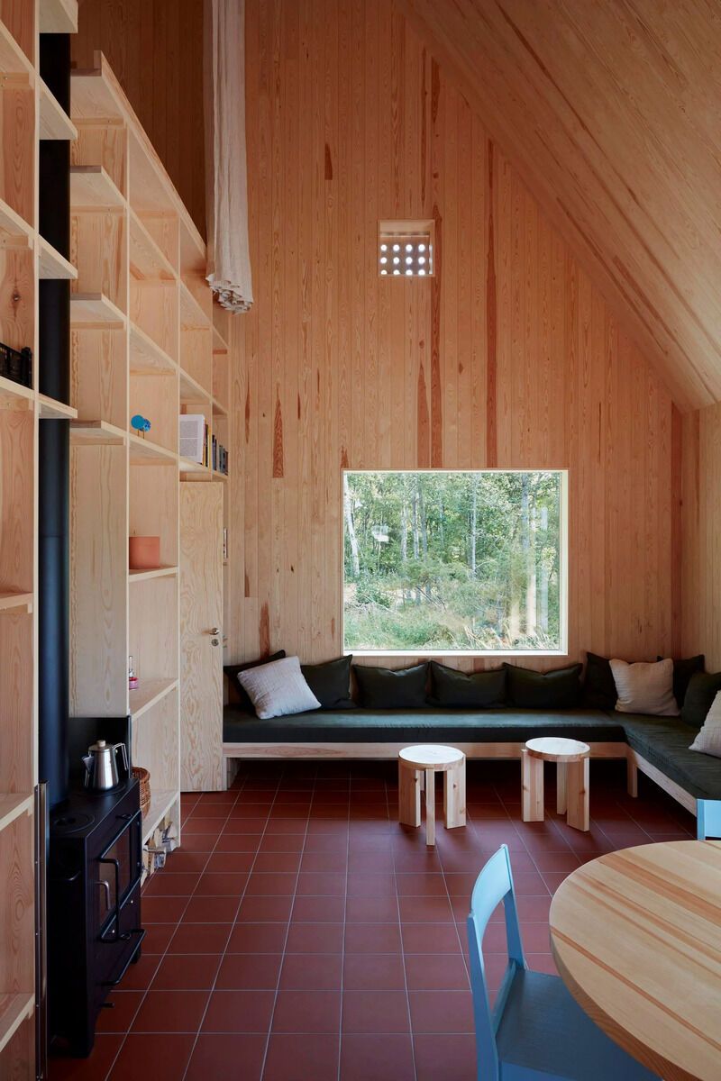 Hat-Shaped Metal-Topped Holiday Cabins