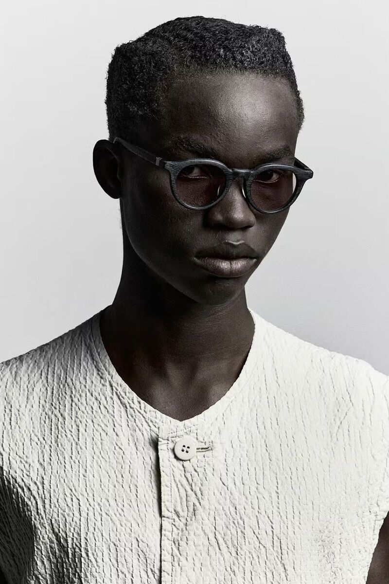 Textured Wood-Inspired Eyewear