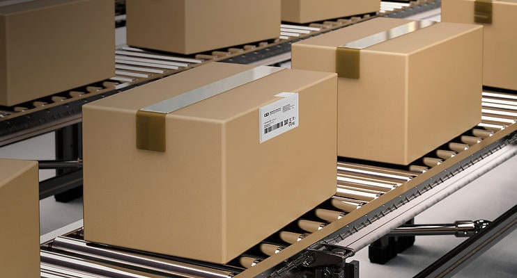 Location-Tracking Package Labels