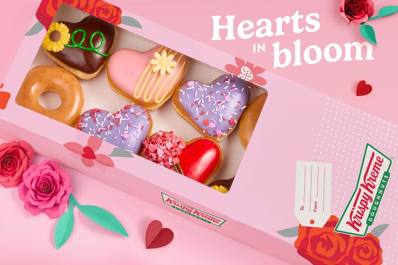 Krispy Kreme Launches Our Hearts in Bloom Collection for Valentine's Day