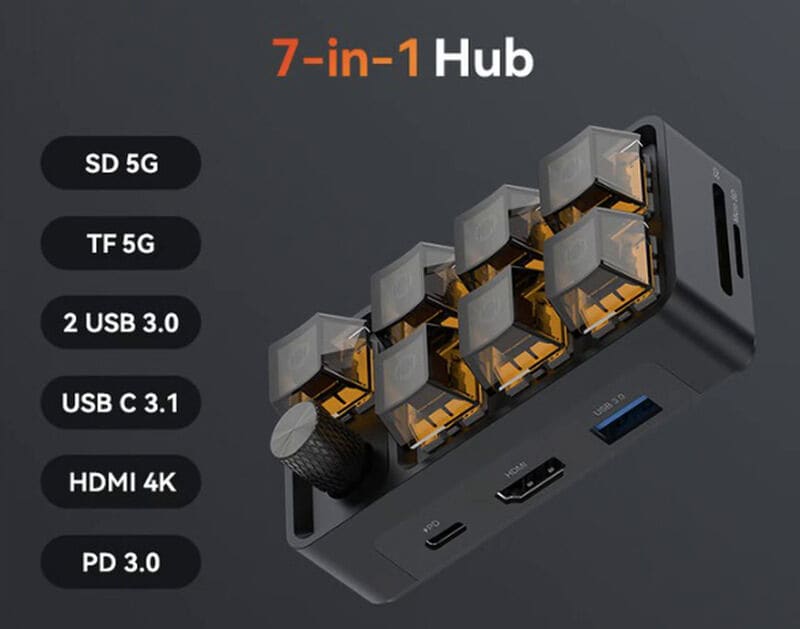 Customizable Seven-in-One Docking Hubs