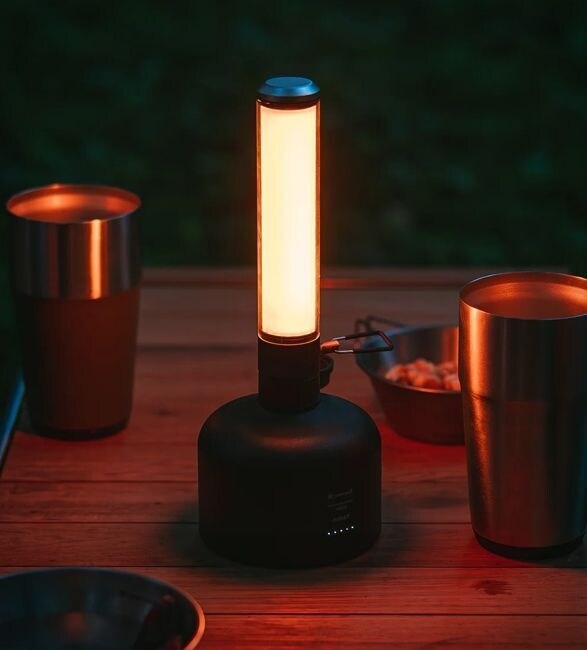 snow peak Giga Power Battery 30000 Gas Canister-Inspired Campsite