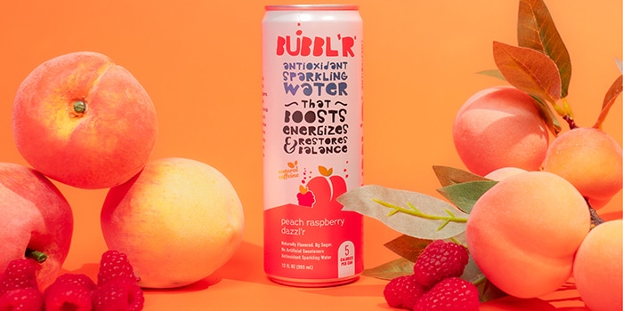 Peach-Flavored Antioxidant Sparkling Waters