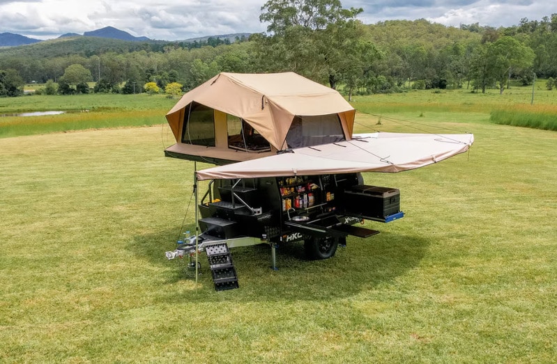 Towable Inflating Camping Trailers