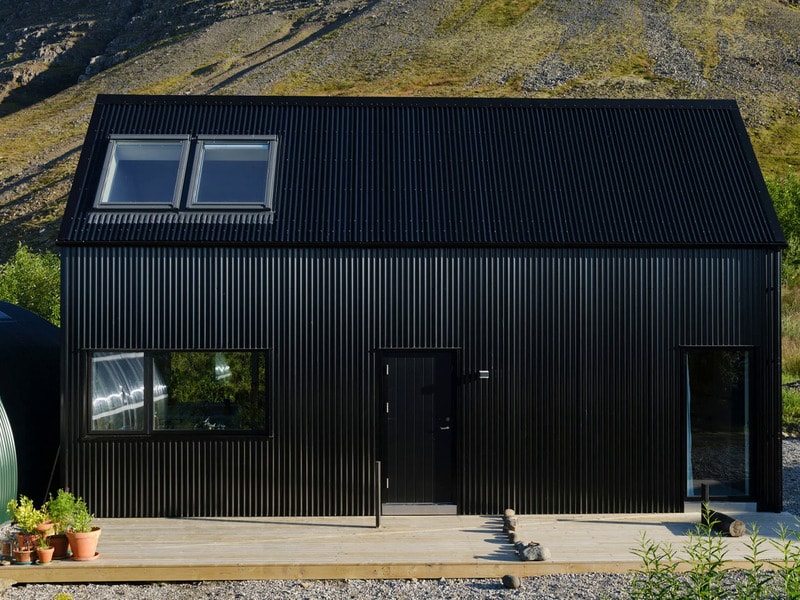 Jet-Black Sustainable Artful Cabins