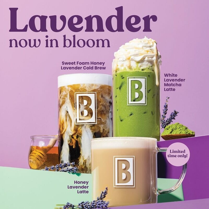 Lavender-Flavored Coffee Menus
