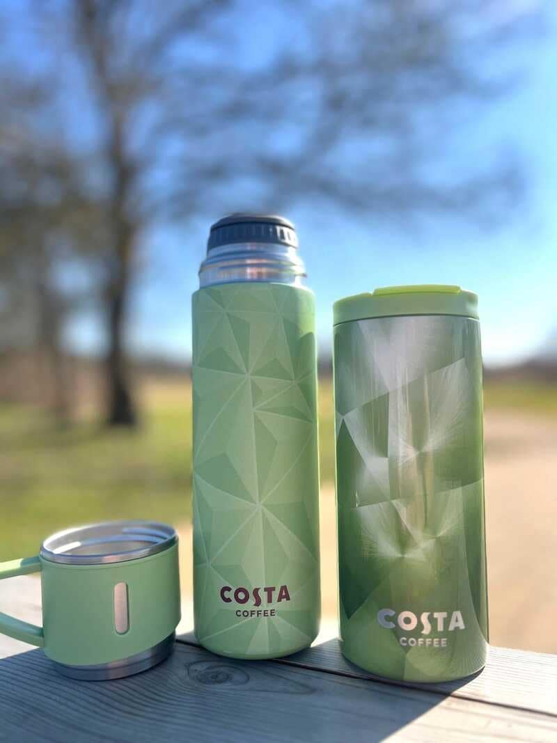 Stylish Iridescent Coffee Carriers