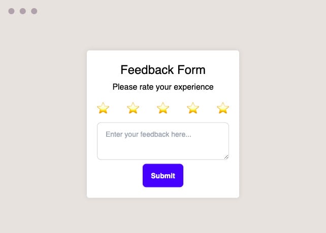 Customizable Feedback Forms