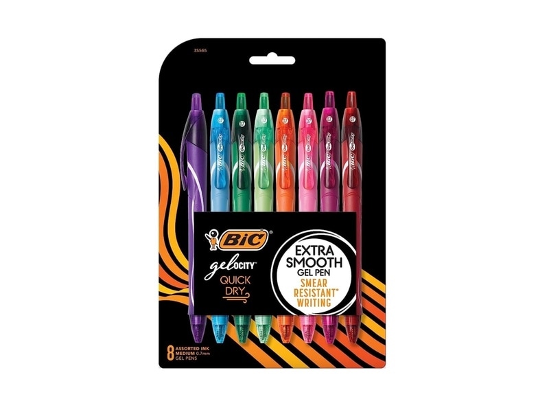 Counter Pen 3-Pack Security Gel Pens With Stand - Theft-Resistant