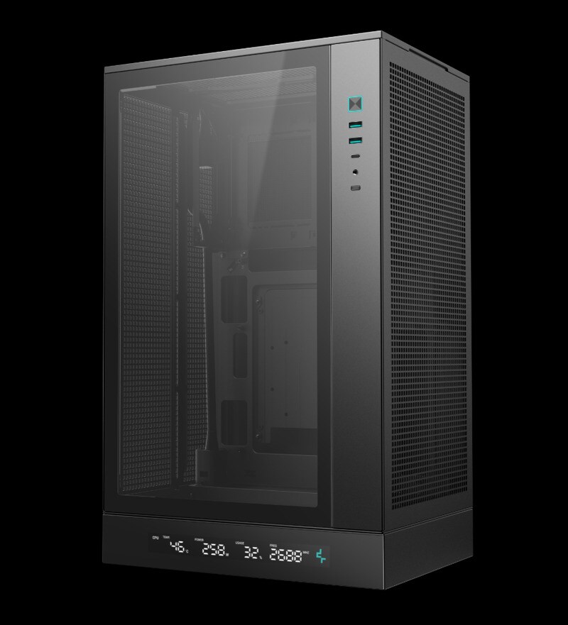 Vertical Digital PC Cases DeepCool s CH270 Digital Is A Micro ATX Case 