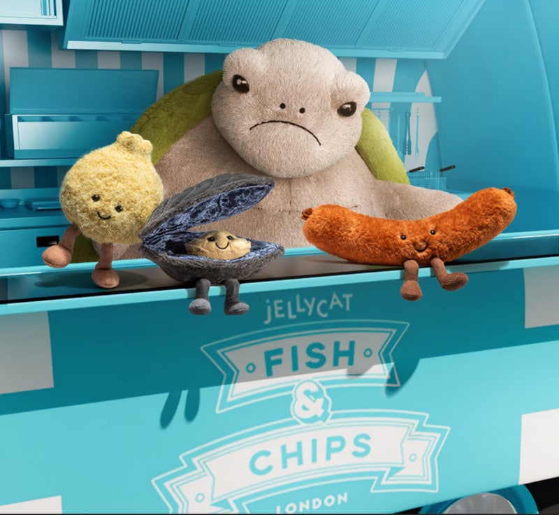 Menu-Themed Plush Items : Fish & Chips' Experience