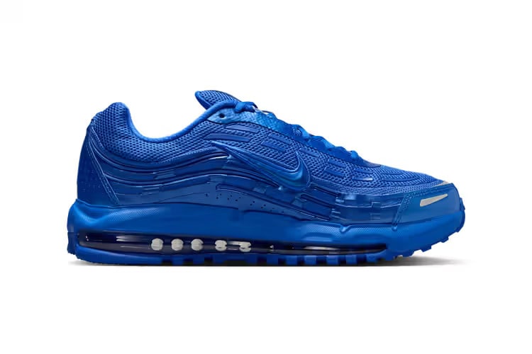 Stealthy Blue Layered Sneakers
