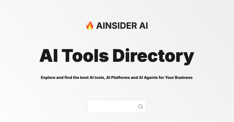 AI Tools Libraries - Ainsider.tools Curates 300+ AI Tools Across 20+ Categories for Easy Access (TrendHunter.com)
