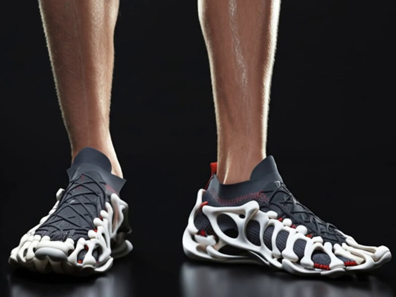 3D-Printed Skeletal Sneakers