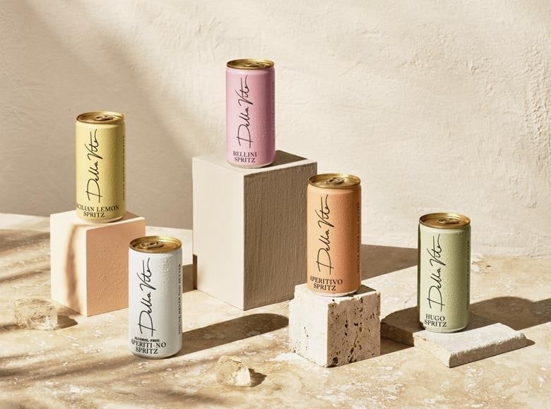 Celebrity RTD Expansions - Cara Delevingne's Della Vite Launched Five Canned Spritz Varieties (TrendHunter.com)