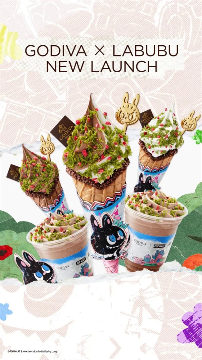 Collectible-Inspired Chocolate Creations : godiva x pop mart labubu