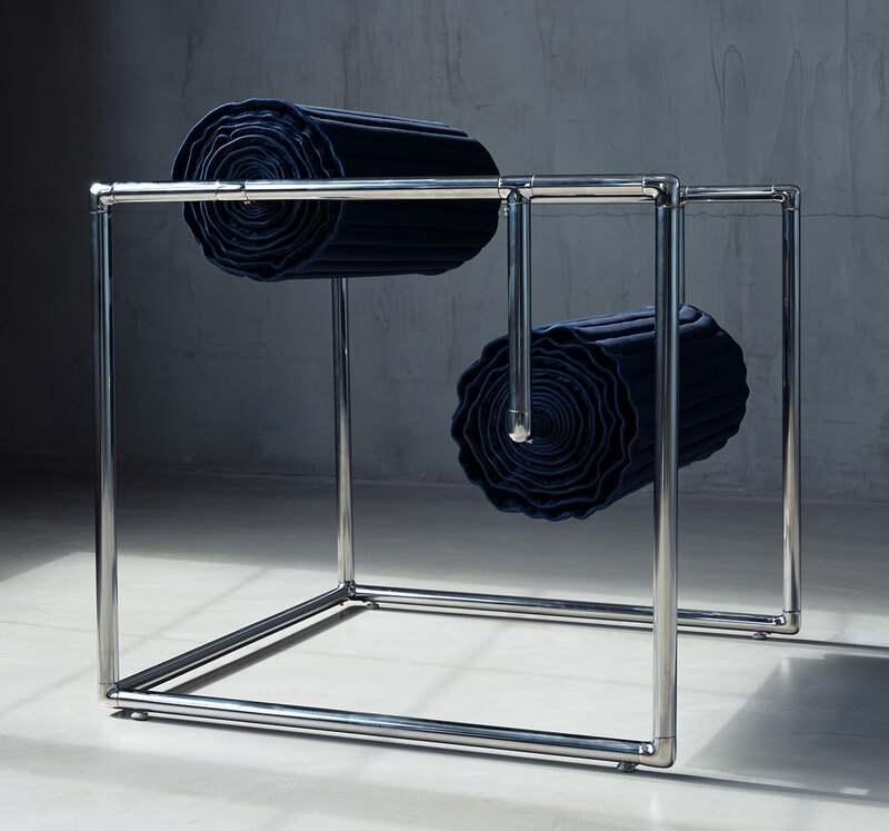 Denim Rolled Up Chairs Main Gallery Image