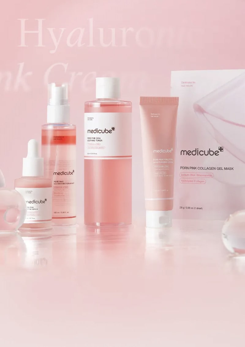 Salmon-Powered Skincare Collections : medicube pink pdrn