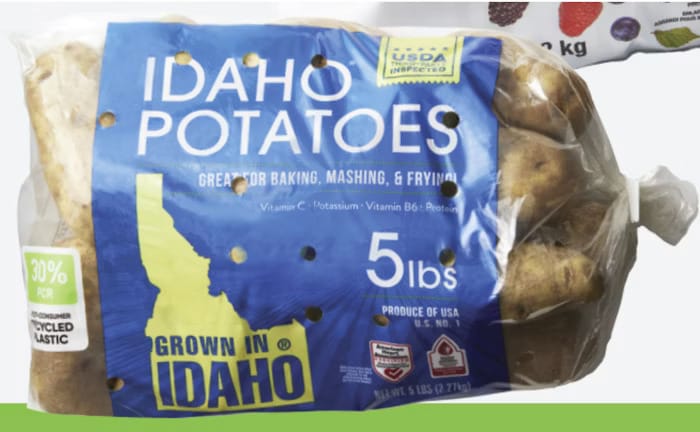 PCR Potato Packaging Bags Main Gallery Image