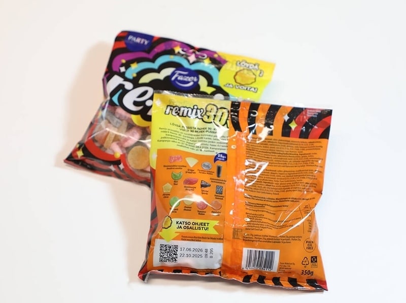 Dynamic Scannable Product Codes : Fazer Remix 30th anniversary