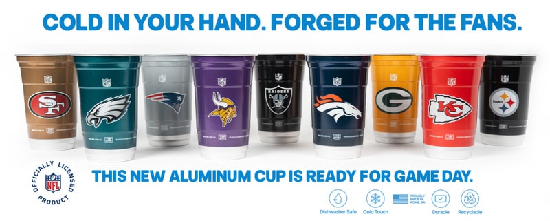 Reusable NFL-Themed Cups Main Gallery Image