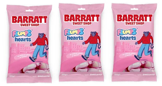 Pillowy Valentine's Candy Treats : Barratt Sweet Shop Flumps Hearts