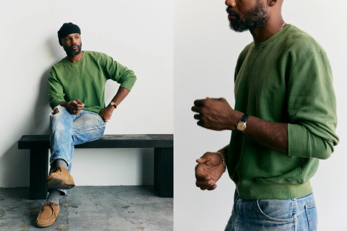 50s-Era Crewneck Sweatshirts : imogene + willie hilts sweatshirt