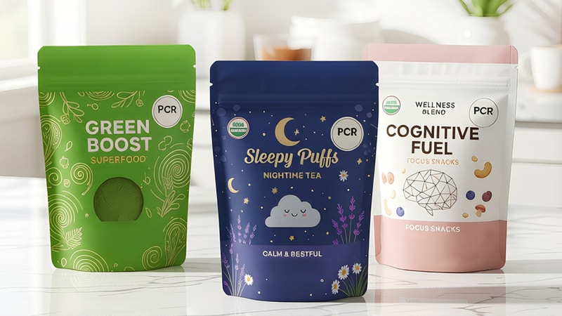 Post-Consumer Recycled Pouches Main Gallery Image