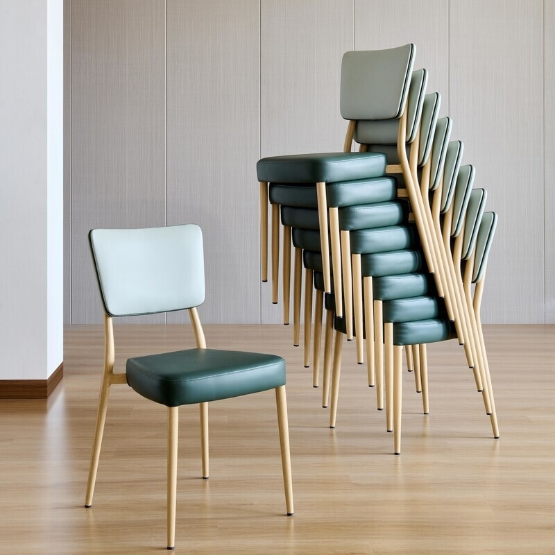Metal Wood Grain Chairs Main Gallery Image