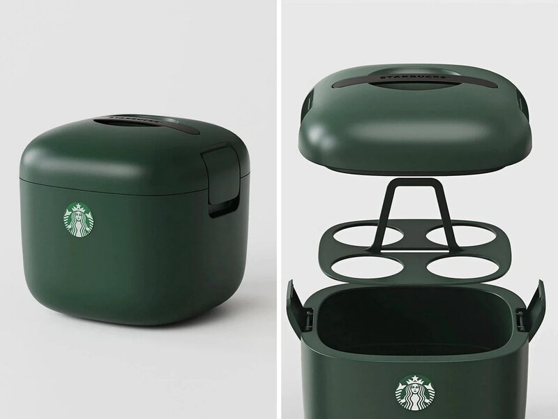 Insulated Cafe Coffee Carriers: The Starbucks Ice Box Works with