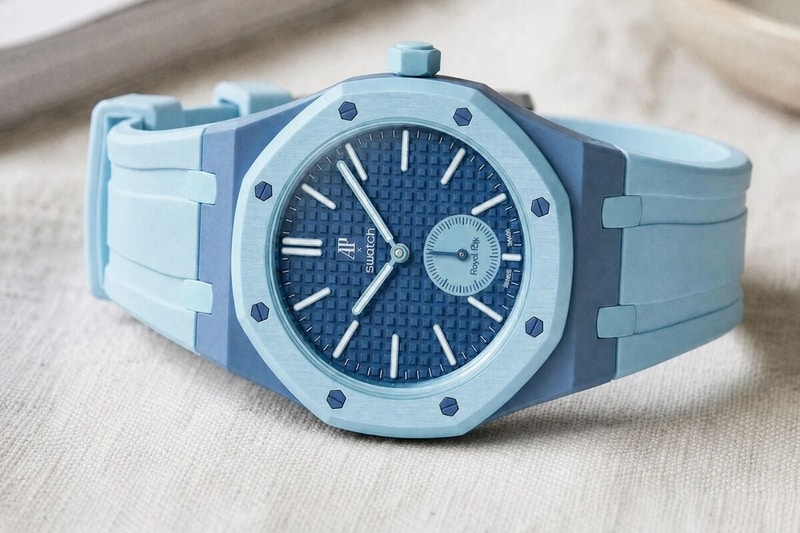 Swatch x Audemars Piguet  Pop ブルー Aftermarket Co-Branded Watch Straps: The Swatch x Audemars Piguet