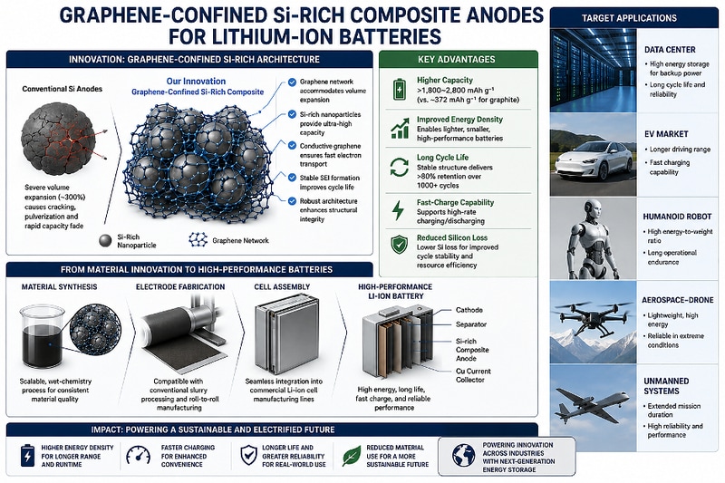 Silicon Anode Battery Materials Main Gallery Image