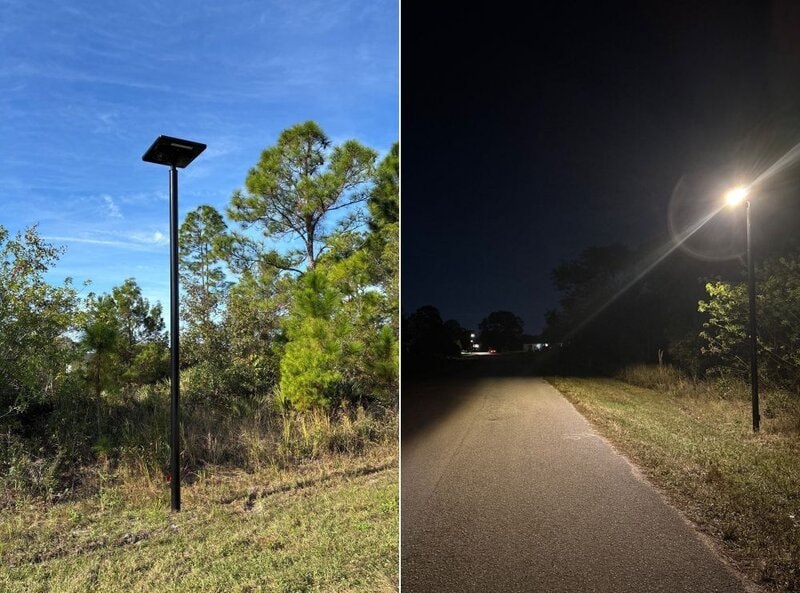 Solar-Powered Streetlights Main Gallery Image