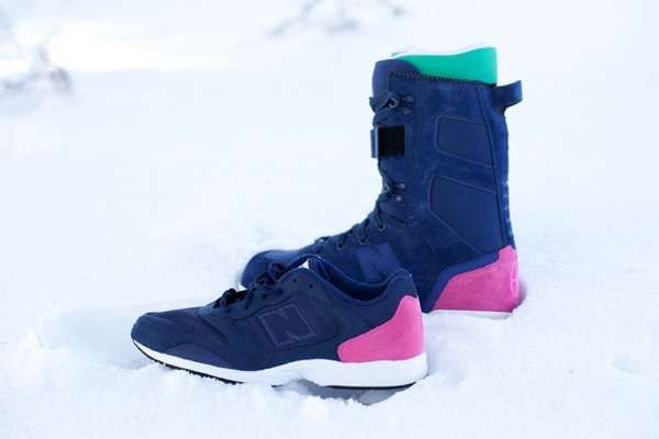 Highlighter-Heeled Snowboard Shoes