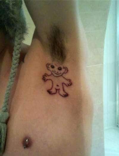 Playful Armpit Tattoos