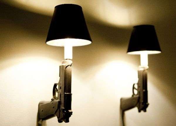 Firearm-shaped Light Fixtures