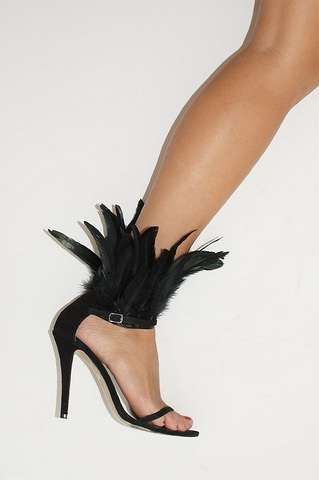 DIY Feathered Heels