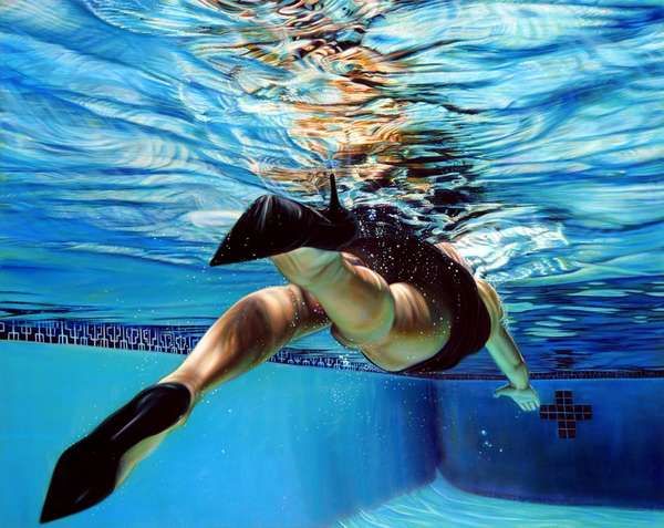 Hyperreal Underwater Paintings