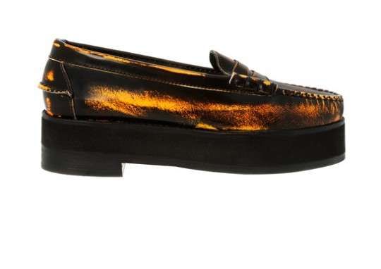 Stained Loafer Platforms