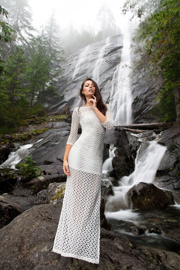 Flowing Waterfall Fashion Editorials